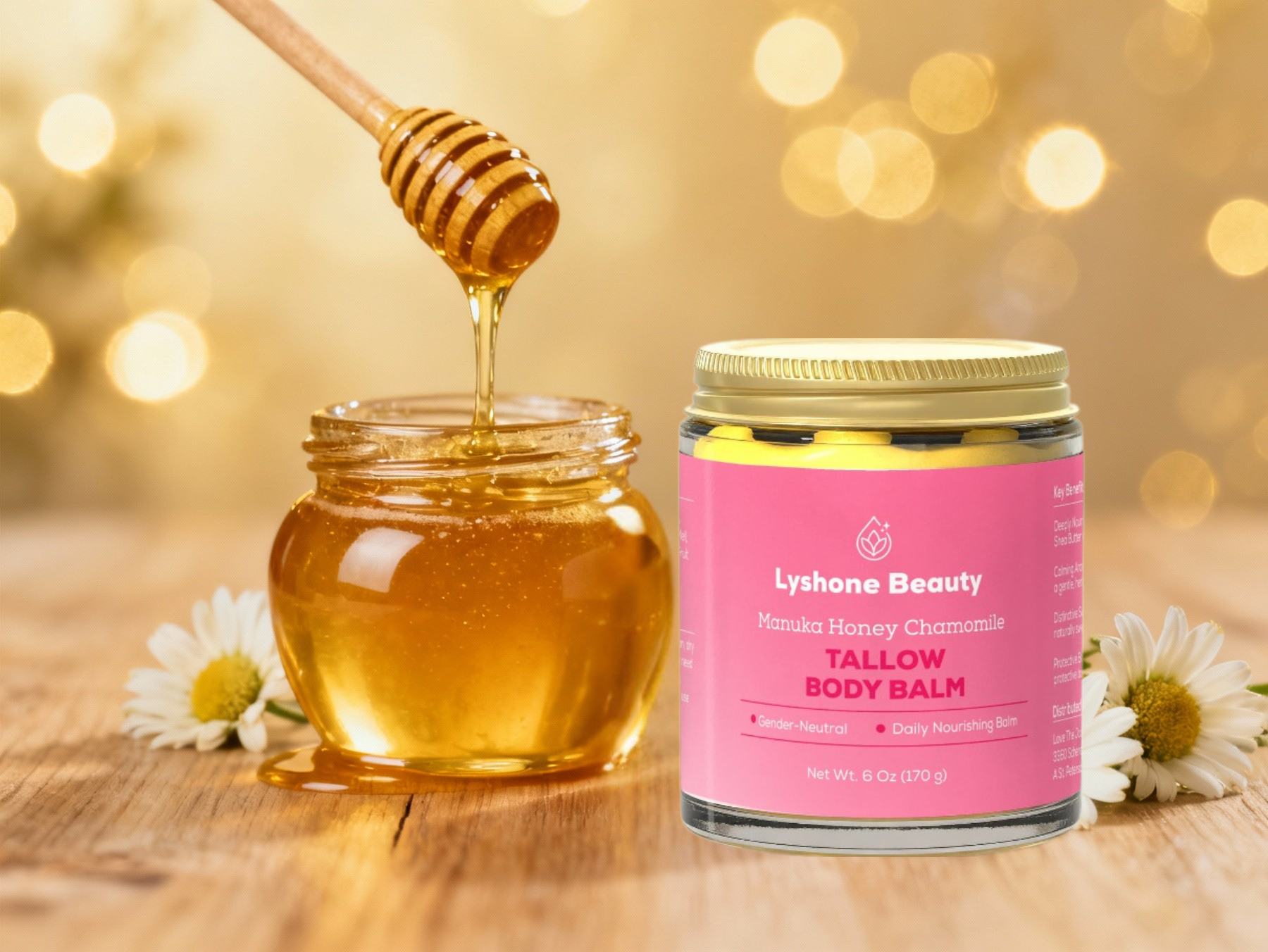 Lyshone Manuka Honey Chamomile Tallow Body Balm