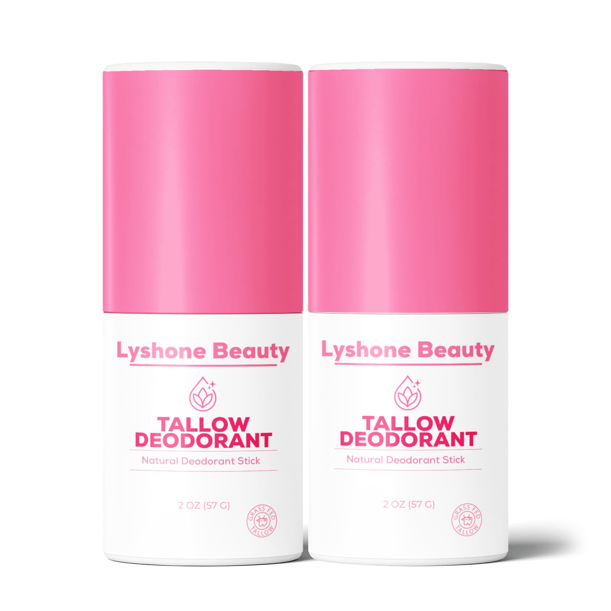 Lyshone 2 Pack Natural Tallow Deodorant Stick