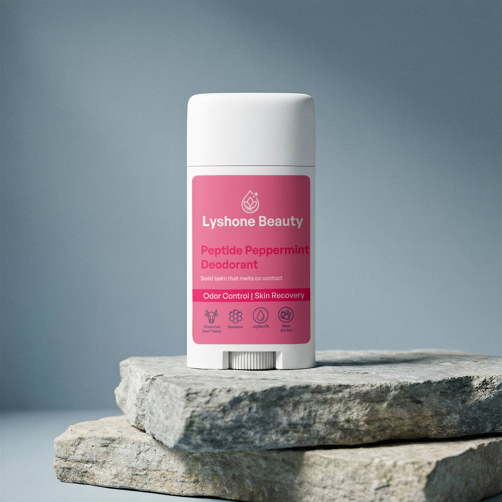 2 Pack Peptide Peppermint Deodorant