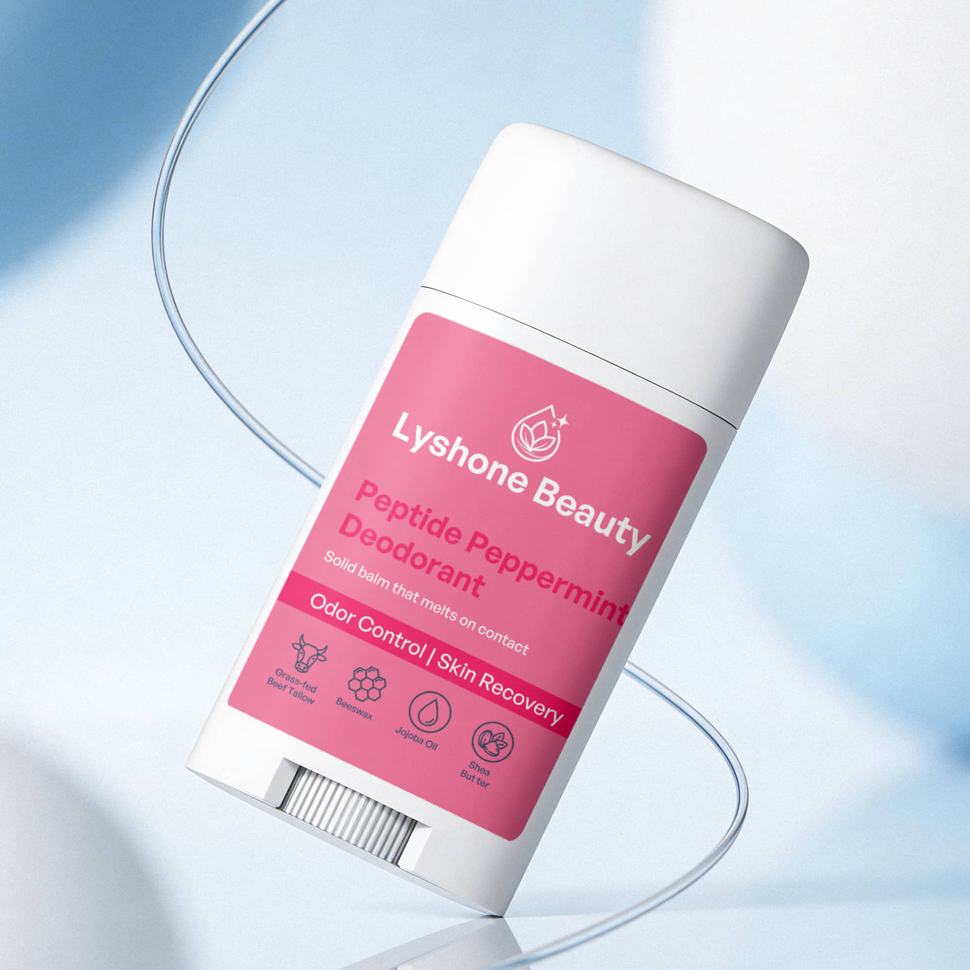 2 Pack Peptide Peppermint Deodorant