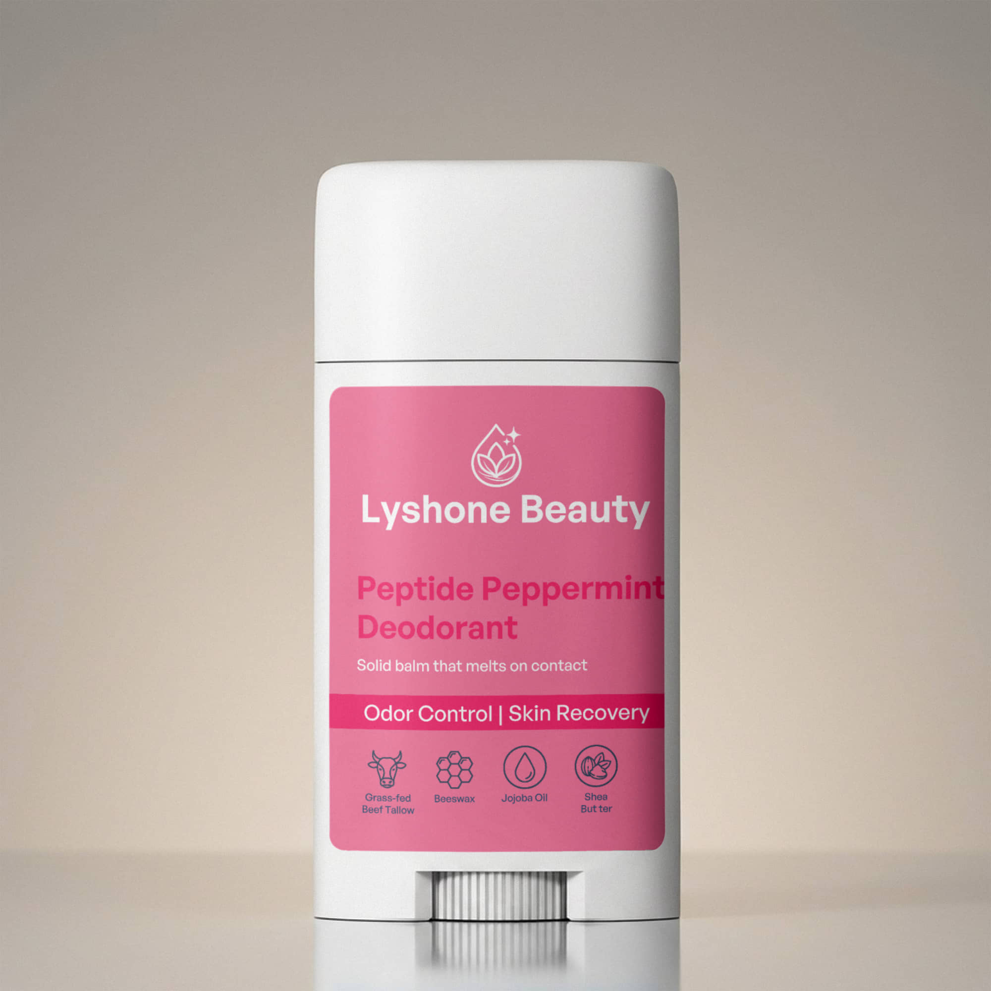 2 Pack Peptide Peppermint Deodorant
