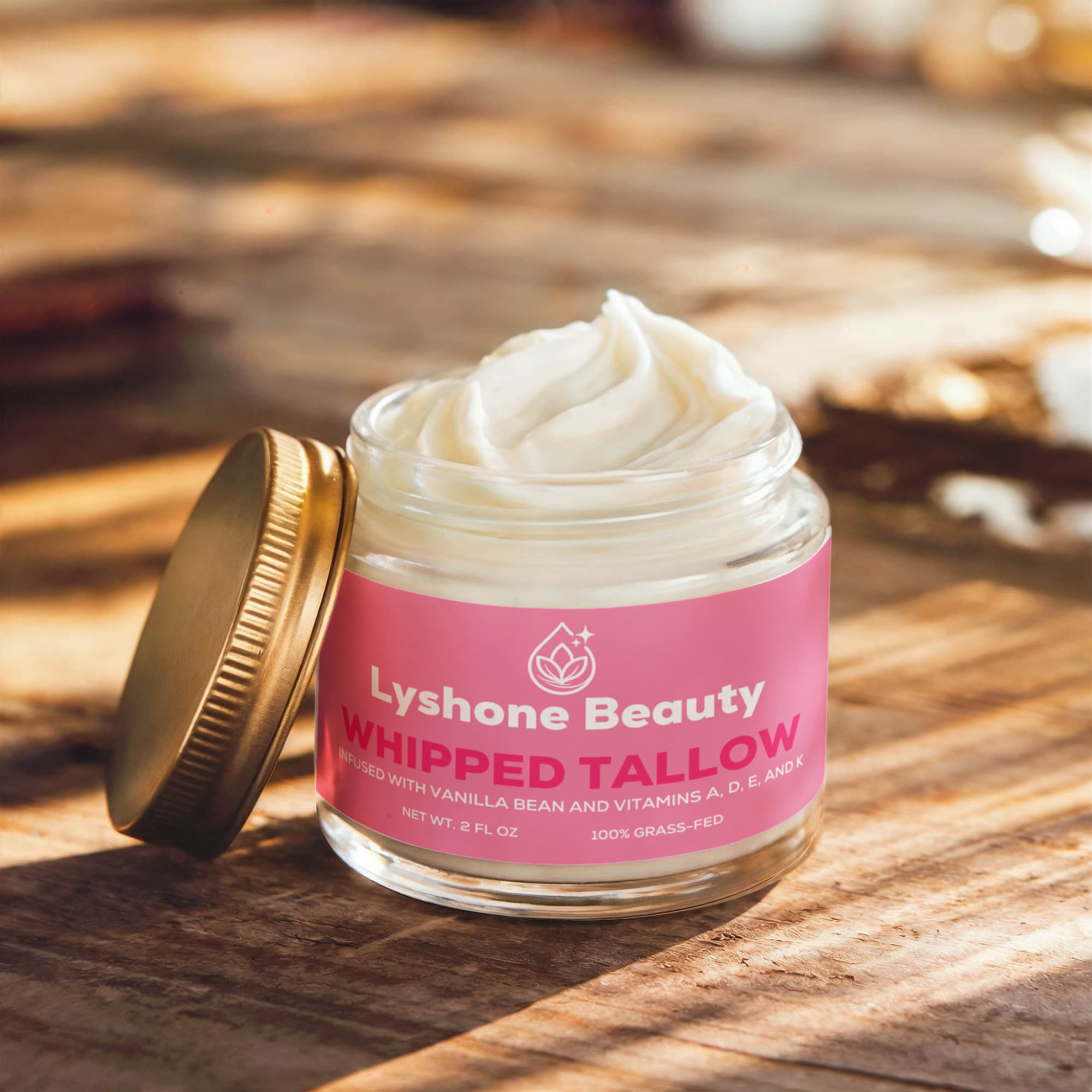 Whipped Grass-Fed Tallow Balm with Vanilla Bean