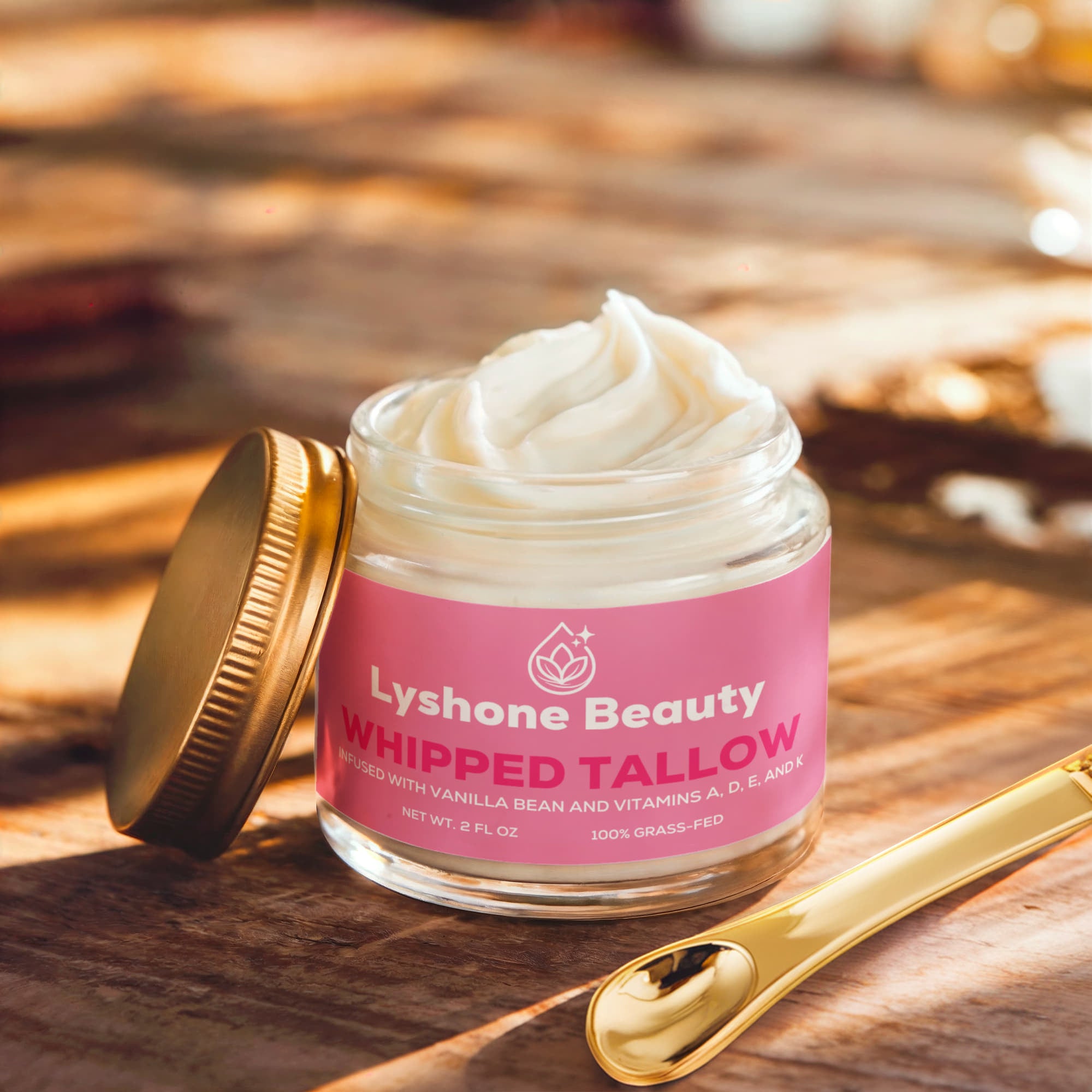 Whipped Grass-Fed Tallow Balm with Vanilla Bean